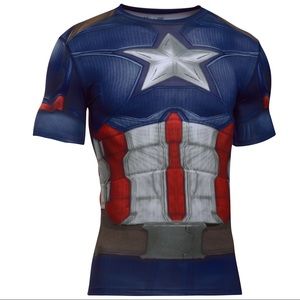 Under Armour Marvel Captain America Compression Shirt